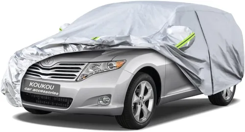 Vista 133 de KouKou Funda impermeable para automóvil SUV adecuada para BMW X1 de 2009 a 2025, 7 capas a prueba de viento para todo tipo de clima, cubierta