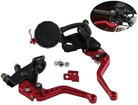 Vista 4 de MASO Freno hidráulico universal Motorbke de 7/8 pulgadas y palanca de embrague izquierdo y derecho par de aceite de metal adecuado para la mayoría