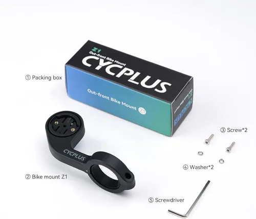 Vista 7 de CYCPLUS Soporte delantero para bicicleta diseñado para todos los ordenadores de ciclismo, Garmin Edge 520 530 820 830 1000 GPS y otros modelos