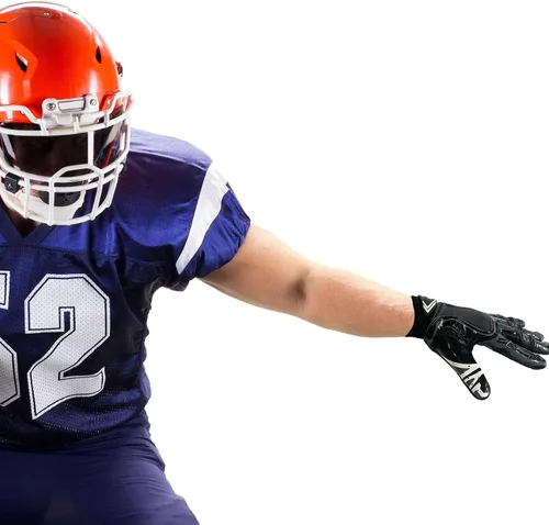 Vista 5 de Pure Athlete Guantes de fútbol con receptor ancho – Guantes de agarre adhesivo de élite, equipo de goteo para WR y espalda defensiva – Adultos