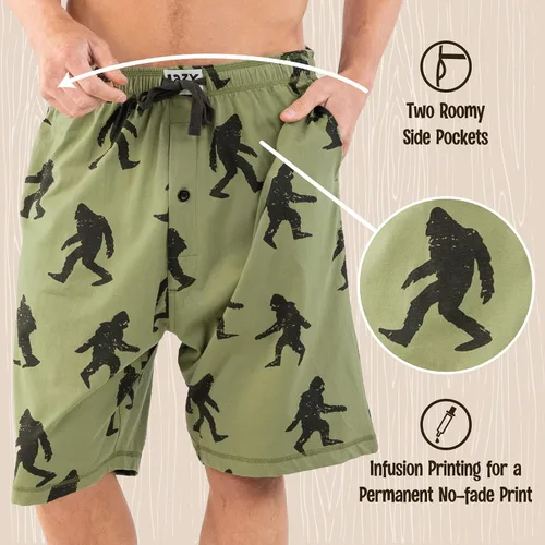 Vista 132 de Lazy One - Pantalones cortos de pijama para hombre, ropa de dormir