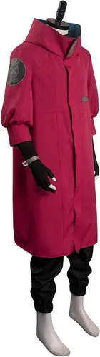 Vista 5 de Heodols Vash the Stampede - Disfraz de Trigun Vash para hombre, para cosplay, gabardina, chaqueta, camisa y pantalones, traje para Halloween