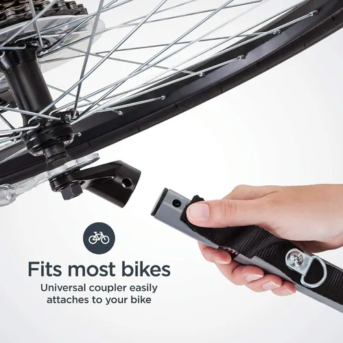 Vista 6 de Schwinn Echo - Remolque de bicicleta para niños, máximo de 2 niños con peso total de 80 libras, toldo, neumáticos llenos de aire de 20 pulgadas
