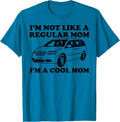 Vista 7 de Camiseta divertida de mamá con texto en inglés "I'm Not Like A Regular Mom I'm A Cool Mom", Blanco, S