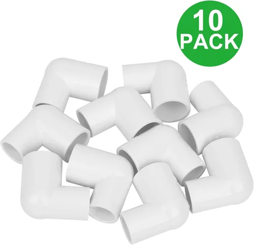 Vista 6 de Paquete de 10 aumentadores/reductores de PVC de 3/4" x 1/2" codo de 90 grados (enchufe x zócalo) Schedule 40 PVC Slip Reductor 90° Codo Accesorios
