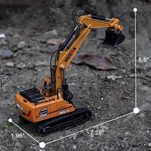 Vista 8 de Gemini&Genius Juguete de vehículo de construcción de excavadora con orugas 1:60 Excavadora