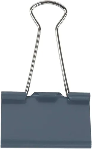 Vista 5 de Broches para Carpetas JAM PAPER - Grandes - 1 1/2 Pulgadas (41 mm) - Clips para Carpetas Grises - Paquete de 12