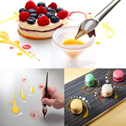 Vista 5 de Herramientas especializadas culinarias, kit de chapado de chef profesional, 7 piezas, acero inoxidable
