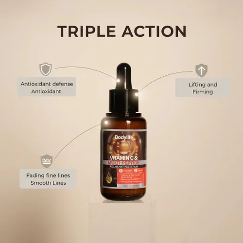 Vista 5 de Suero facial multipéptido para antienvejecimiento con aumento de colágeno, reduce las arrugas suero hidratante facial, con acetil hexapéptido8