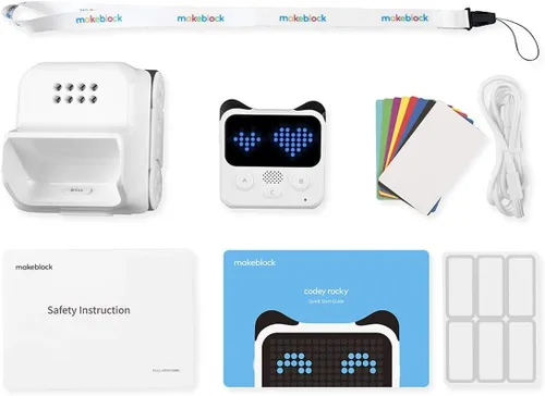 Vista 3 de Makeblock Codey Rocky Robot programable a partir de 6 años, divertido regalo para aprender AI, Python, mando a distancia, disponible para Windows