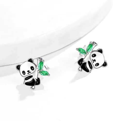 Vista 5 de AxolotlFoxPandaUnicornHorseDog Earrings 925 Sterling Silver Hypoallergenic Animal Stud Earrings Jewelry Gifts for Girls Kids Women