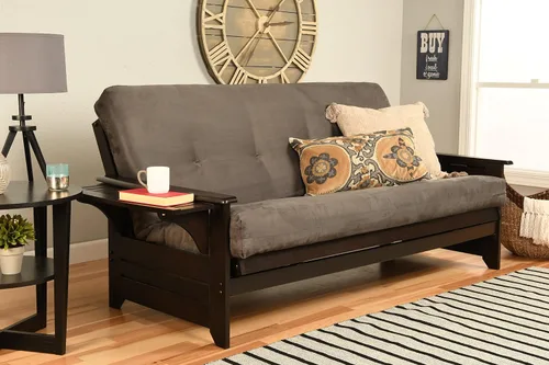 Vista 19 de Phoenix - Sofá futón en acabado espresso con colchón canadiense, marrón, matrimonial, 760777 Canadá