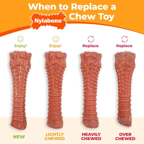 Vista 11 de Nylabone Hueso de Nuca Bone Pop-In Juguetes de Golosinas Poderosas para Perros, Juguetes Interactivos Dispensadores de Golosinas y Enriquecimiento