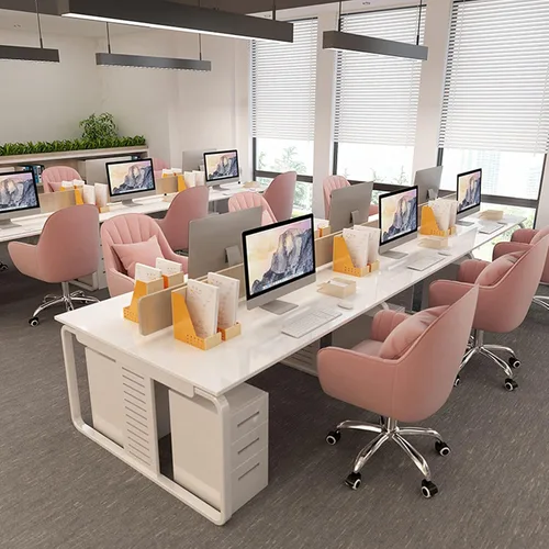 Vista 7 de Silla giratoria de 360° para computadora, silla de oficina en casa, ergonómica, respaldo medio, ajustable, silla de escritorio para el hogar