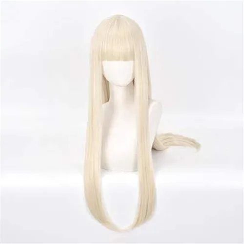 Vista 5 de Koswiggle Pelucas Cosplay Anime Kakegurui Yomoduki Runa Beige Oro