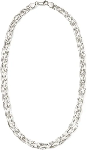 Vista 4 de Ross-Simons Collar de cadena trenzada de plata esterlina italiana, Plata esterlina, no conocido