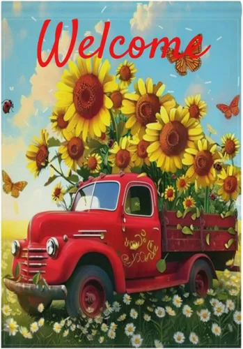 Vista 7 de Kcldeci Bandera de bienvenida con máscara de Mardi Gras de 45.7 x 61 cm, bandera de carnaval de flor de Lis para patio, grande, vertical, de doble