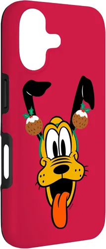 Vista 3 de Disney Plutón - Funda para iPhone 17 con diadema de pudín navideño