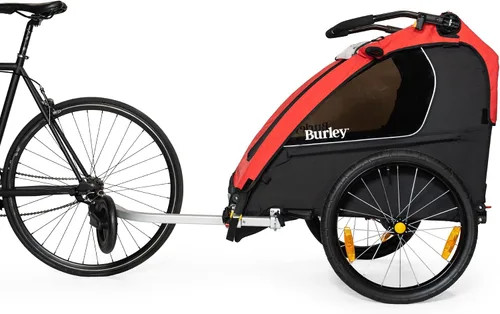 Vista 3 de Burley Honey Bee, remolque y cochecito de bicicleta para niños de 2 asientos