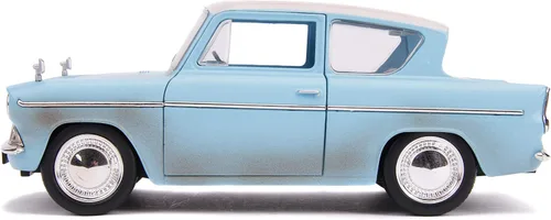 Vista 6 de Jada Harry Potter 1:24 1959 Ford Anglia - Coche fundido a presión y figura de Harry Potter de 2.75 pulgadas, juguetes para niños y adultos