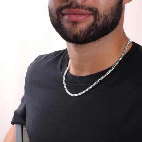 Vista 6 de Collar con texto en inglés "To My Son From Mom And Dad, To My Son Gifts from Mom", regalo de cumpleaños para hijo, collar de cruz para hijo de mamá