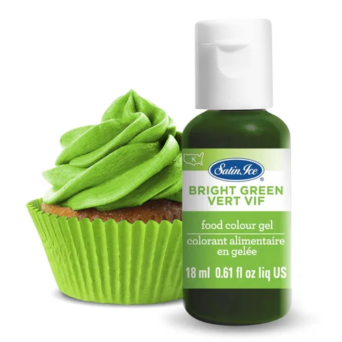 Vista 9 de Gel de colorante alimentario líquido Satin Ice, botella de 0.61 onzas líquidas, negro