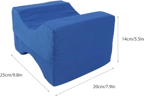 Vista 2 de Almohada de rodilla para dormir de lado, almohada de espuma viscoelástica para piernas entre las piernas, almohada para dolor de cadera y espalda