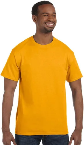 Vista 47 de Jerzees Camiseta pesada con cuello redondo y bolsillo en el pecho para hombre