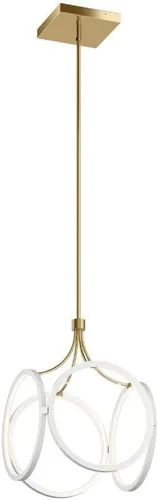 Vista 4 de Kichler Lighting Ciri - Colgante LED pequeño (19,75 pulgadas), color negro