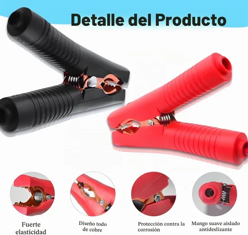 Vista 5 de Cable de Arranque EC5 de 10AWG con Abrazaderas de Batería, Clips de Cocodrilo de 12V a Conector EC5 Cable de Extensión de Carga para Arrancador