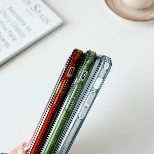 Vista 3 de ZTOFERA Funda para iPhone 7 Plus/8 Plus, Transparente Suave Silicona Bumper Protector Retro Color Transparente A Prueba de Golpes Caja Del Teléfono