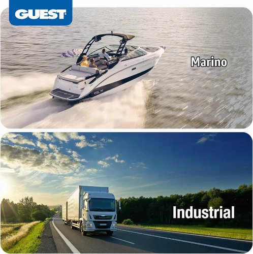 Vista 6 de Guest 2707A Guest - Cargador de batería a bordo 8A/12V, 2 bancos, entrada de 120 V