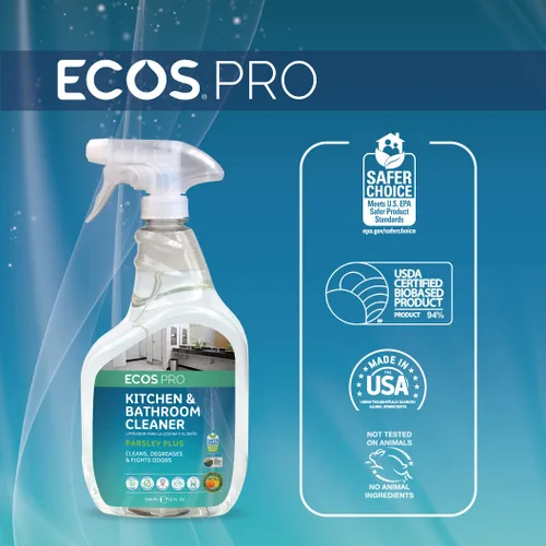 Vista 2 de ECOS PRO PL9746/6 - Limpiador multiusos para cocina y baño, Perejil Plus (paquete de 6)