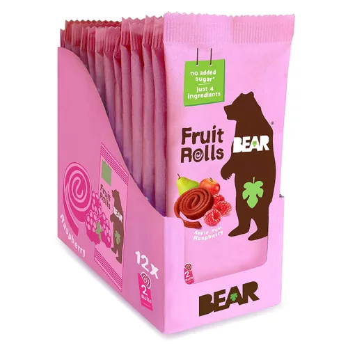 Vista 16 de BEAR Rollos de fruta real, paquete variado, 16 unidades (2 rollos por paquete)