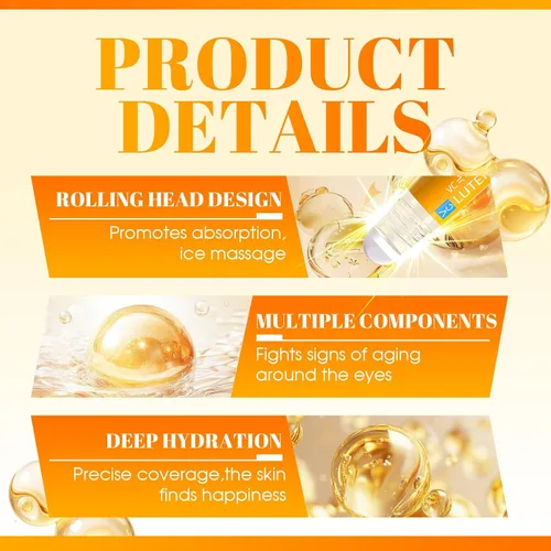 Vista 4 de 3 piezas de aceite de esencia de luteína para ojos, nueva actualización VC Luteína antiarrugas, aceite para ojos Ruy, bolsas para mejorar los ojos