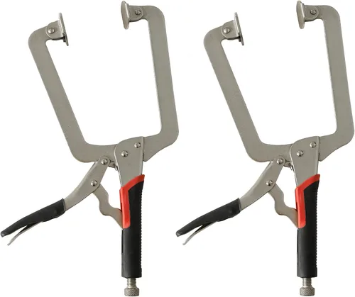 Vista 8 de Xiao & Dao Pro 15Iuch Alicates de bloqueo con abrazadera en C con almohadillas giratorias, herramientas de montaje de clips, carpintería
