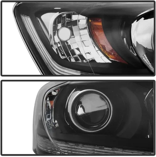 Vista 3 de Faro delantero transparente carcasa negra para Honda Accord 2013