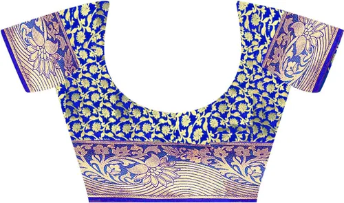 Vista 4 de EK-PAL Banarasi - Sari de seda con blusa para mujer