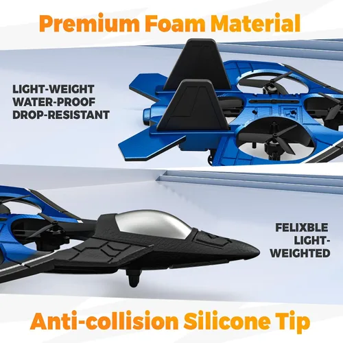 Vista 6 de BEZGAR Avión RC丨F-22 Raptor Mini Avión, Avión a Chorro de Control Remoto Dron de Acrobacias, Listo para Volar Caza para Adultos y Niños Juguete