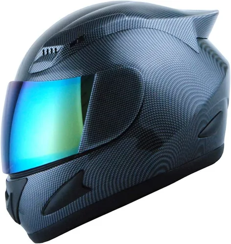 Vista 16 de 1Storm - Casco de cabeza completa para motocicleta, diseño de calavera mecánica HJDJ11