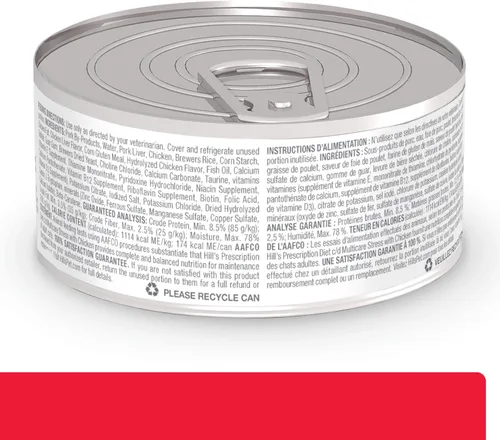 Vista 2 de Hill's Prescription Diet C/D Multicare Stress con pollo, 5.5 oz, paquete de 24 alimentos húmedos #1 recomendada por veterinarios, receta de pollo