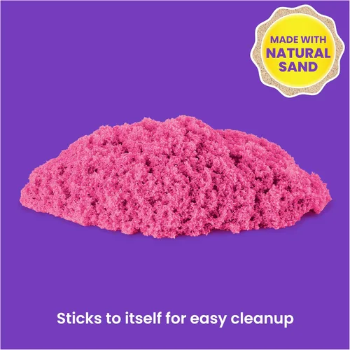 Vista 4 de Kinetic Sand, paquete de 10 contenedores de castillo de 10 colores de arena de juego para recuerdos de fiesta, bolsas de regalo, regalos