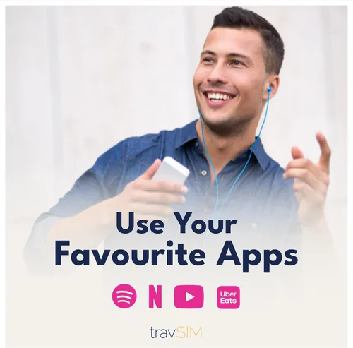 Vista 3 de travSIM Tarjeta SIM de EE. UU., Canadá México Red T-Mobile Datos ilimitados para los EE. UU., 5 GB para Canadá y México Llamadas nacionales
