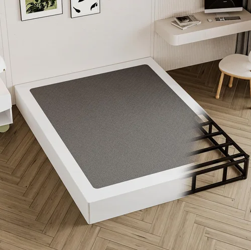 Vista 10 de Seiugaga - Base de cama de metal de 10 pulgadas con cubierta de tela