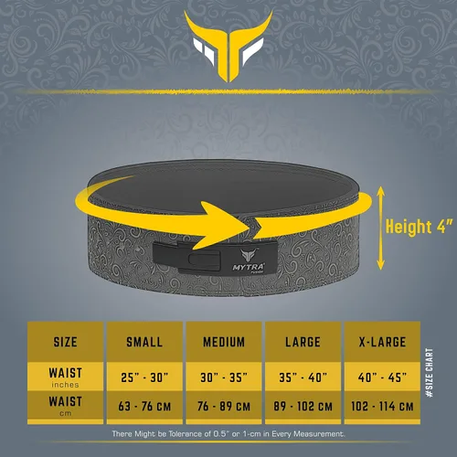 Vista 5 de Mytra Fusion Gym Belt whit Buckle Weight Lifting Belt for Gym, Fitness, Workout, women & men Weightlifting Belt