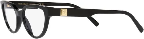 Vista 3 de Dolce & Gabbana DG3358-501 Marco para gafas NEGRO con lente DEMO 2.087 in, Negro