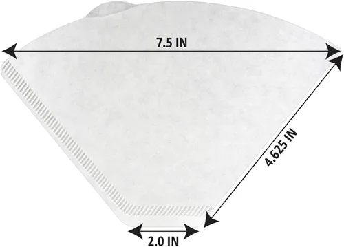 Vista 3 de Amazon Basics Filtros de café con cono número 4 para cafeteras de 8 a 12 tazas, color blanco, 100
