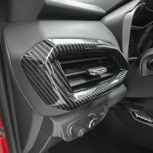 Vista 5 de YOUTOOCAR Cubiertas de salida de aire compatibles con accesorios Chevy Trailblazer 2020-2024 (patrón de fibra de carbono)