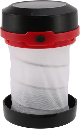 Vista 6 de Linterna de camping LED con energía solar USB plegable portátil recargable para senderismo camping tienda caza rojo