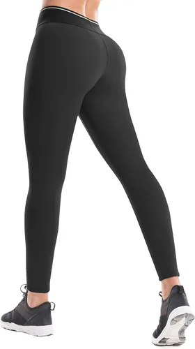 Vista 3 de IUGA Leggings gruesos con forro polar para mujer, de cintura alta, cálidos, pantalones de yoga para entrenamiento de invierno, leggings térmicos